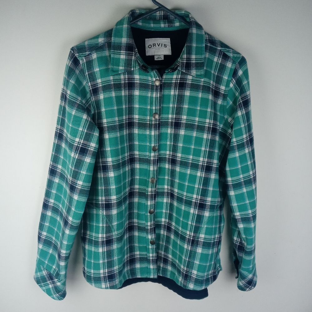 Orvis Fleece Lined Shirt Jacket Size L